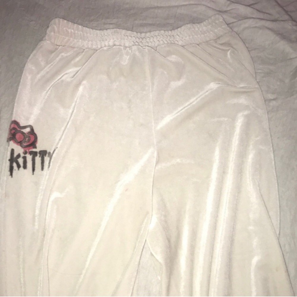 Velvet hello kitty pants